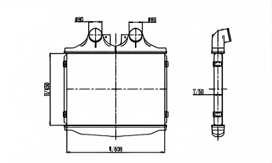 SRTI-ME006 MERCEDES BENZ 500 ENGINE INTERCOOLER FACTORY