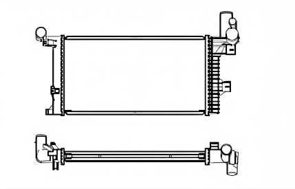SRTI-ME013 FACTORY SALE BAR AND PLATE ATEGO MERCEDES BENZ INTERCOOLER