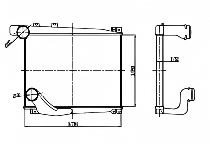 SRTI-ME023 HOT SALE NG90 1987- MERCEDES BENZ INTERCOOLER