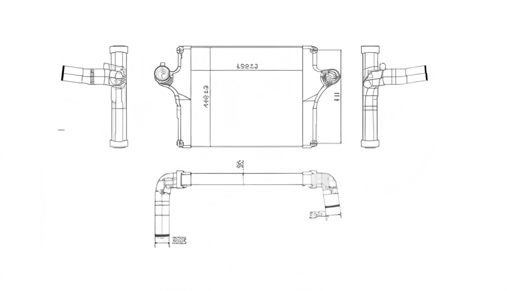 SRTI-NS003 NISSAN UD AUTO ENGINE INTERCOOLER