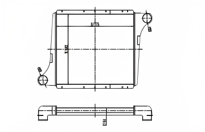 SRTI-RE001 RENAULT RVI INTERCOOLER