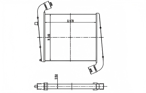 SRTI-SC009 SCANIA BUS AUTO COOLING INTERCOOLER