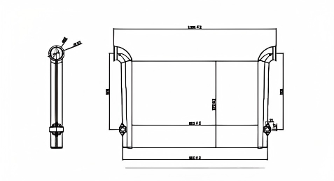 SRTI-SC016 SCANIA P410 P450 COOLING INTERCOOLER
