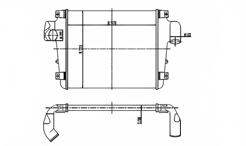 SRTI-VO001 VOLVO WIA64TES ENGINE INTERCOOLER