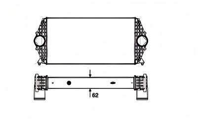 SRTI-VW001 VW13-180 15-180 AUTO COOLING INTERCOOLER