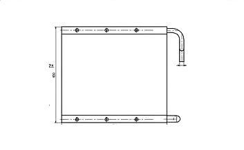 SROXR-HIT009 EX135USR EX200-1 OIL COOLER