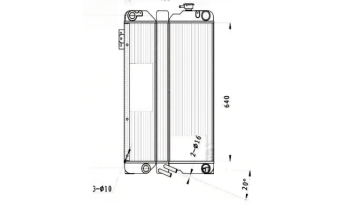 SROXR-KOM093 KOMATSU WB93R BAR AND PLATE OIL COOLER